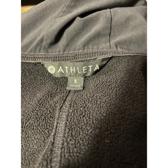 Women's Athleta Fitted Victory Hoodie S Black Full Zip - Picture 8 of 12